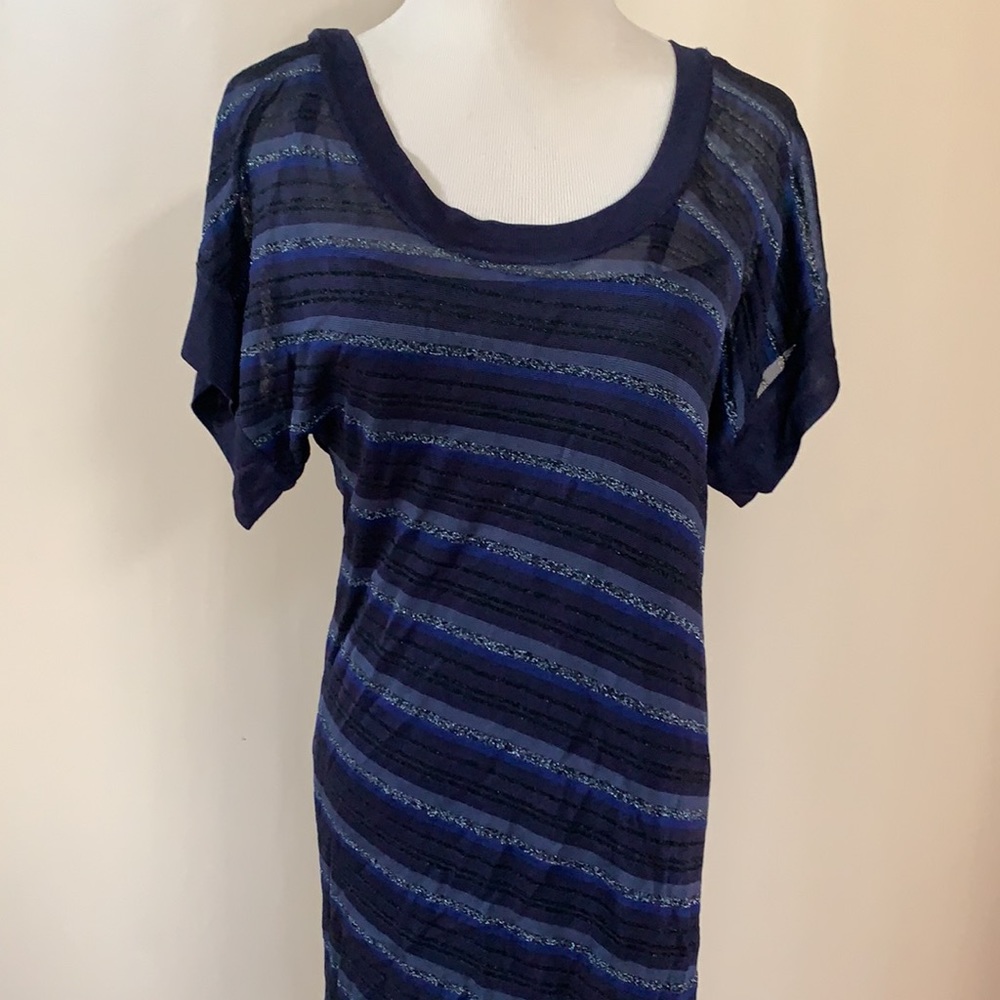 mlh Easy Black and Blue Party Dress. XS
